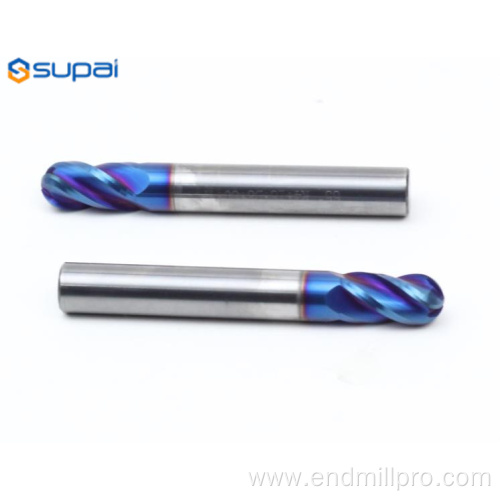 4Flutes Solid Carbide Ball Nose End Mill Naco